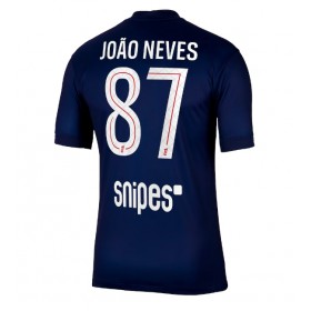 Pánské fotbalový oblečení Paris Saint-Germain Joao Neves #87 Domácí košile 2025-26 Krátkým Rukávem